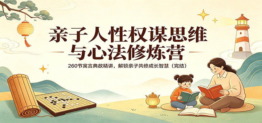 亲子人性权谋思维与心法修炼营：260节寓言典故精讲，解锁亲子共修成长智慧(完结)-钱途社