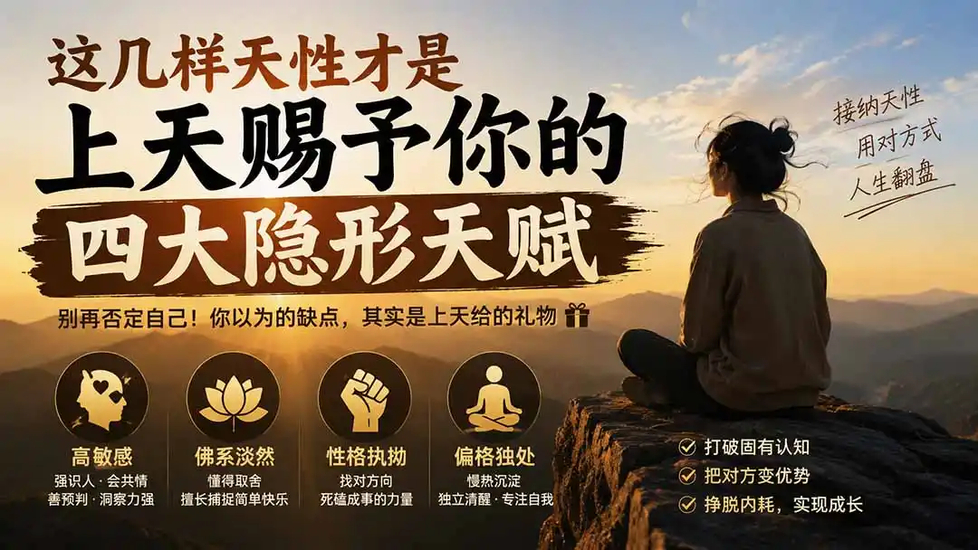 付费文章：这几样天性才是上天赐予你的四大隐形天赋-钱途社