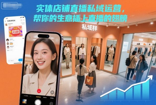 实体店铺直播私域运营，帮你的生意插上直播的翅膀-钱途社