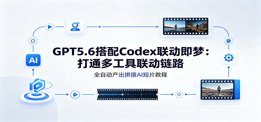 GPT5.6搭配Codex联动即梦：打通多工具联动链路，全自动产出拼接AI短片教程-钱途社