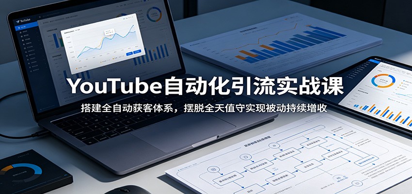 YouTube自动化引流实战课：搭建全自动获客体系，摆脱全天值守实现被动持续增收-钱途社