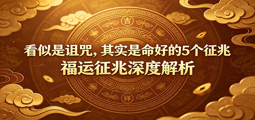 付费文章：《看似是诅咒，其实是命好的5个征兆》福运征兆深度解析-钱途社