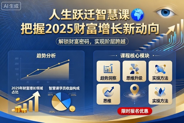 人生跃迁智慧课，把据2025财富增长新动向-钱途社