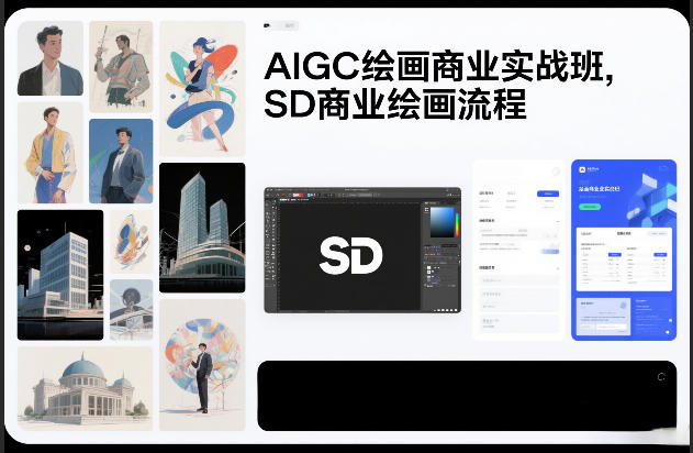 AIGC绘画商业实战班,SD商业绘画流程