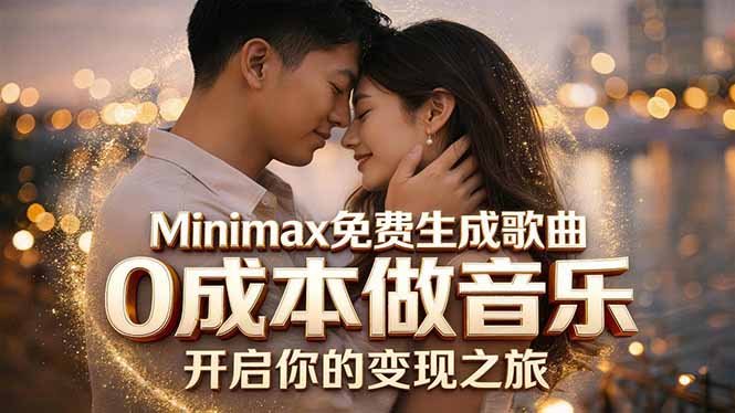 Minimax免费生成歌曲实测！0成本做音乐，说唱流行Lofi一键生成-钱途社