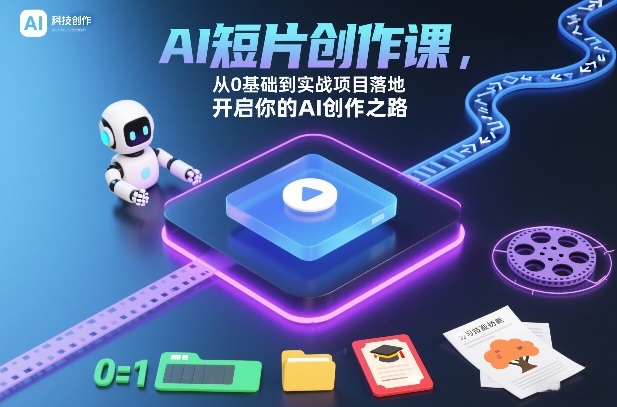 AI短片创作课，从0基础到实战项目落地，开启你的AI创作之路(更新0411)-钱途社