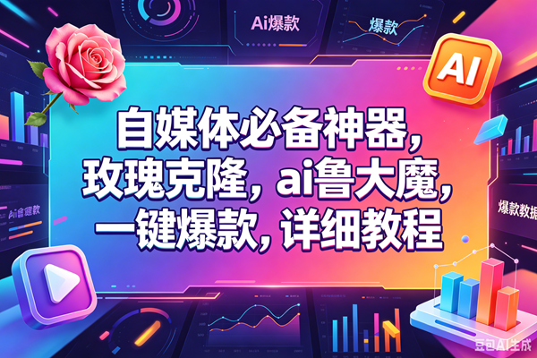 （18531期）玫瑰克隆，一键ai神器，爆款工具，自媒体必备，60多个功能的详细教程-钱途社