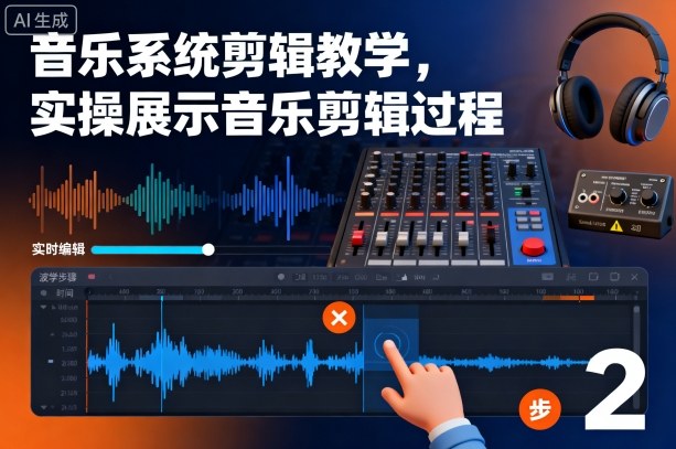 音乐系统剪辑教学，实操展示音乐剪辑过程-钱途社