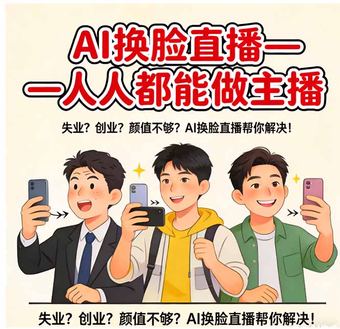 AI换脸直播，人人都能做主播-钱途社