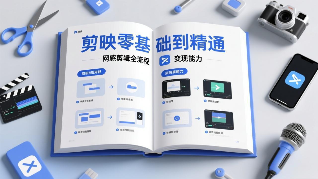 剪映零基础也能快速上手，从入门到精通掌握网感剪辑全流程，掌握能直接变现的剪辑能力-钱途社