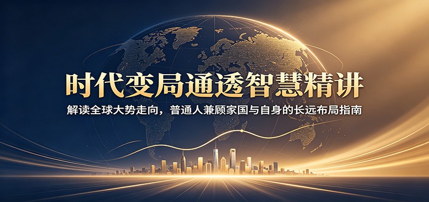 时代变局通透智慧精讲：解读全球大势走向，普通人兼顾家国与自身的长远布局指南-钱途社