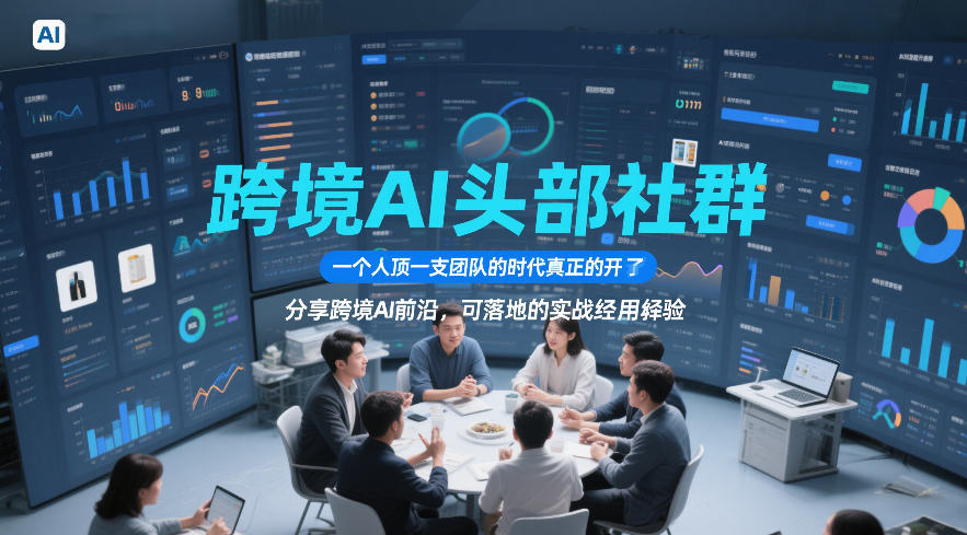 跨境AI头部社群，一个人顶一支团队的时代真正的开始了，分享跨境AI前沿，可落地的实战经验(更新5月23日)-钱途社