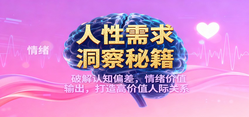 人性需求洞察秘籍，破解认知偏差，情绪价值输出，打造高价值人际关系-钱途社