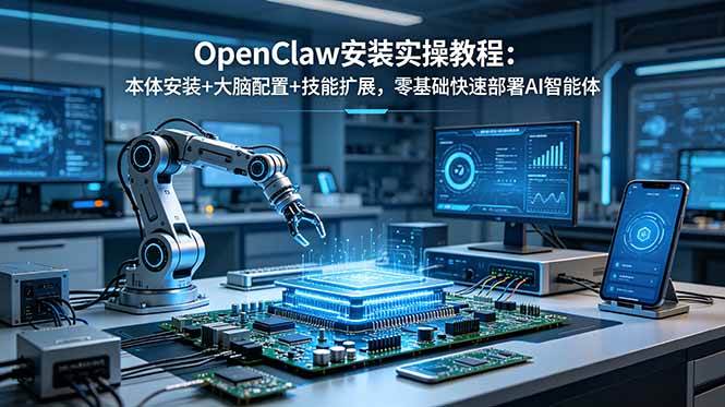 （18982期）OpenClaw安装实操教程：本体安装+大脑配置+技能扩展，零基础快速部署AI智能体-钱途社