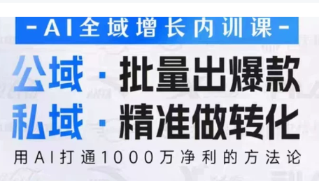 吴思晓·2026AI全域增长内训课+思维导图-钱途社