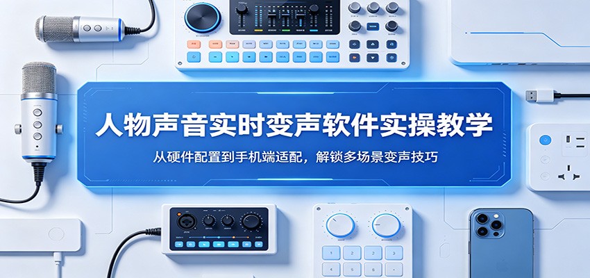 人物声音实时变声软件实操教学：从硬件配置到手机端适配，解锁多场景变声技巧-钱途社