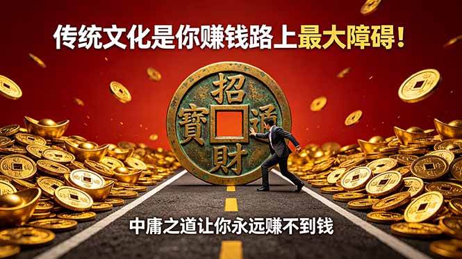 （18872期）付费文章：传统文化是你赚钱路上最大障碍！中庸之道让你永远赚不到钱-钱途社