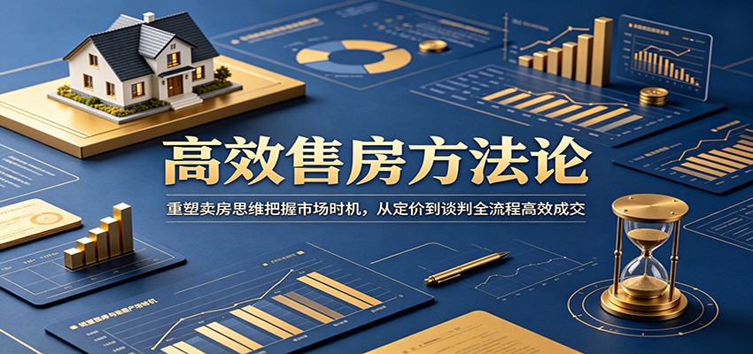高效售房方法论：重塑卖房思维把握市场时机，从定价到谈判全流程高效成交-钱途社