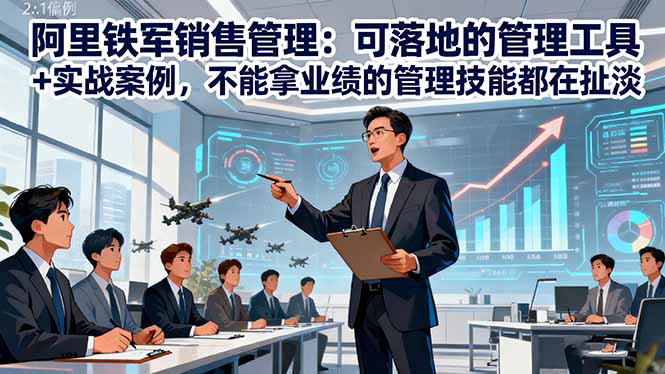 阿里铁军销售管理:可落地的管理工具+实战案例,不能拿业绩的管理都在扯淡-钱途社