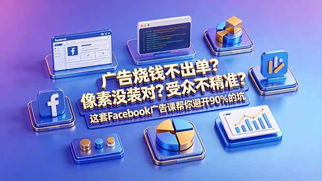（18850期）广告烧钱不出单？像素没装对？受众不精准？这套Facebook广告课帮你避开90%的坑-原创双语字幕-钱途社