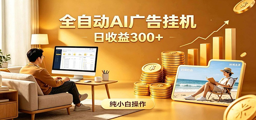 AI风口项目，全程解放双手，后台自动运行赚取收益，每天稳定收益300+-钱途社