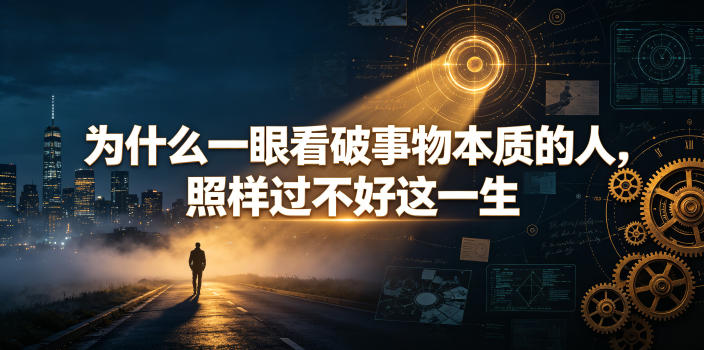 付费文章：为什么一眼看破事物本质的人，照样过不好这一生-钱途社