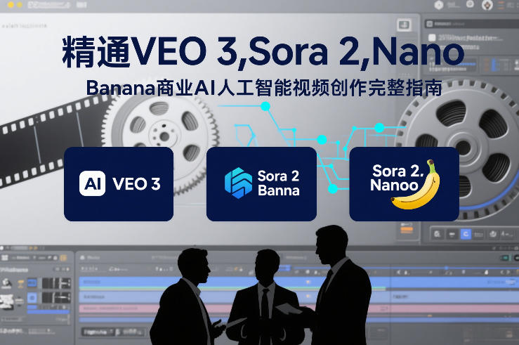 精通VEO 3，Sora 2，Nano Banana商业AI人工智能视频创作完整指南-钱途社