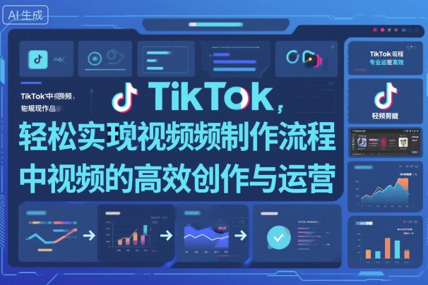 TikTok中视频制做流程，轻松实现Tk中视频的高效创作与运营-钱途社
