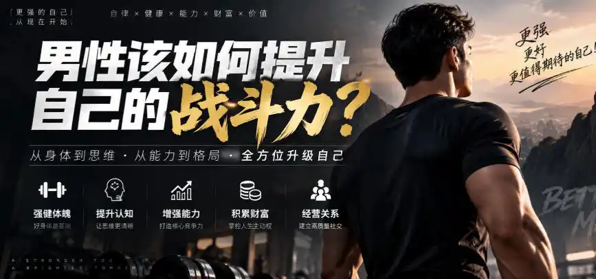 付费文章：男性该如何提升自己的战斗力？-钱途社
