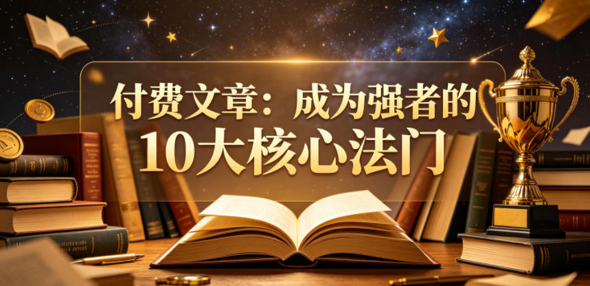 付费文章：成为强者的10大核心法门-钱途社
