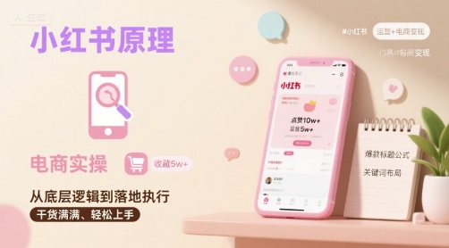 小红书原理以及详细实操流程，小红书电商教程-钱途社