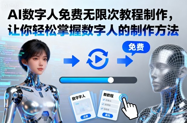 AI数字人免费无限次教程制作,让你轻松掌握数字人的制作方法-钱途社