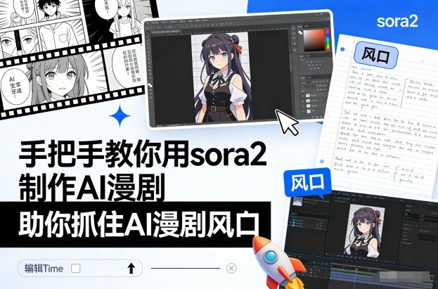 手把手教你用sora2制作AI漫剧，助你抓住AI漫剧风口-钱途社