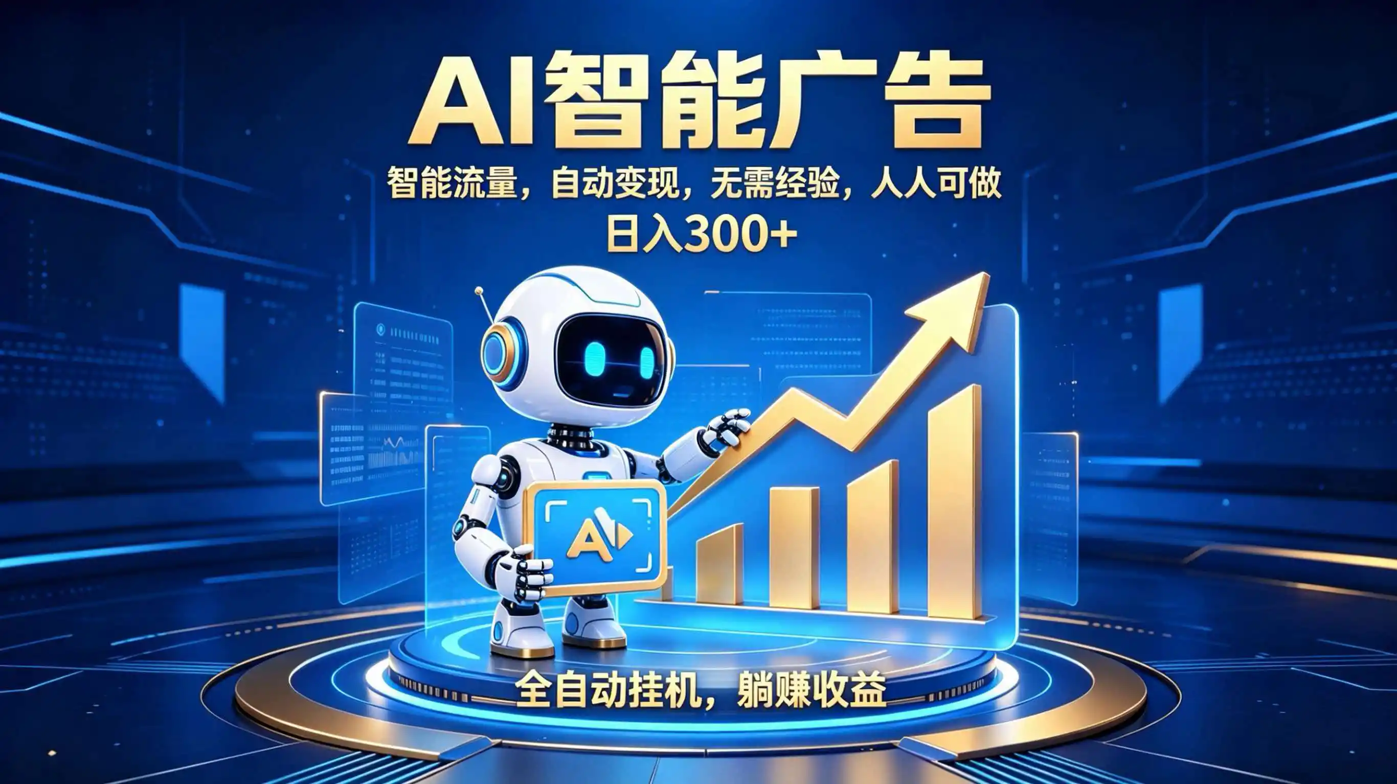轻资产新赛道，全自动AI广告，打造持续收益-钱途社