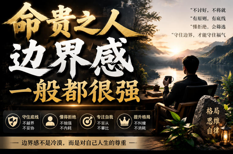 付费文章：命贵之人，边界感一般都很强-钱途社