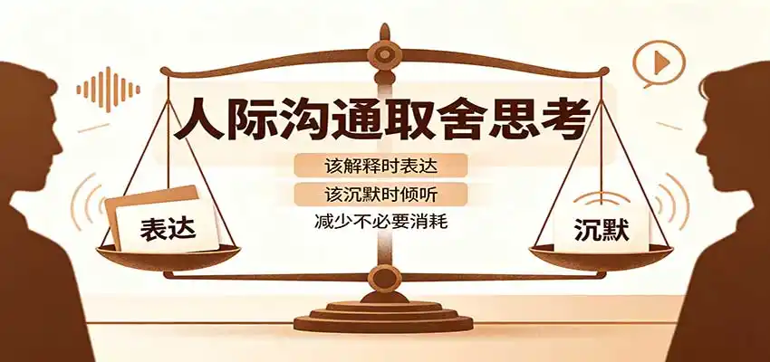 人际沟通取舍思考：分清解释与沉默边界，拿捏职场生活沟通分寸减少情绪内耗-钱途社