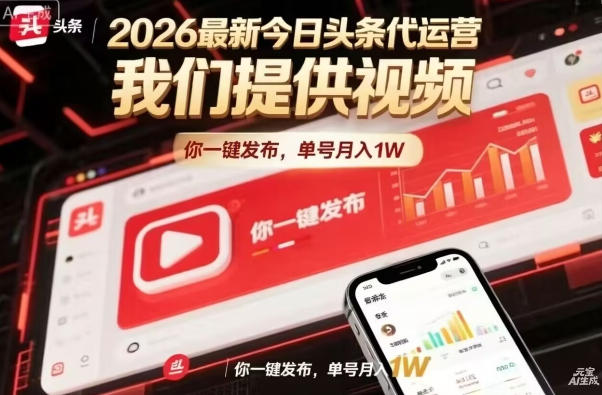 今日头条躺賺模式，你9我1，操作简单，一键发布，单机日入数百，长期合作【揭秘】-钱途社