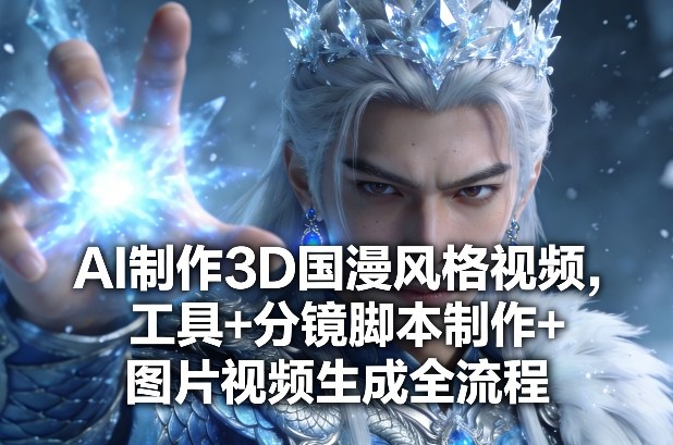 AI制作3D国漫风格视频，工具+分镜脚本制作+图片视频生成全流程-钱途社