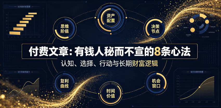 付费文章：有钱人秘而不宣的8条心法-钱途社