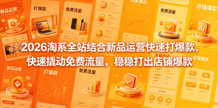2026淘系全站结合新品运营快速打爆款，快速撬动免费流量，稳稳打出店铺爆款（更新5月12日）-钱途社