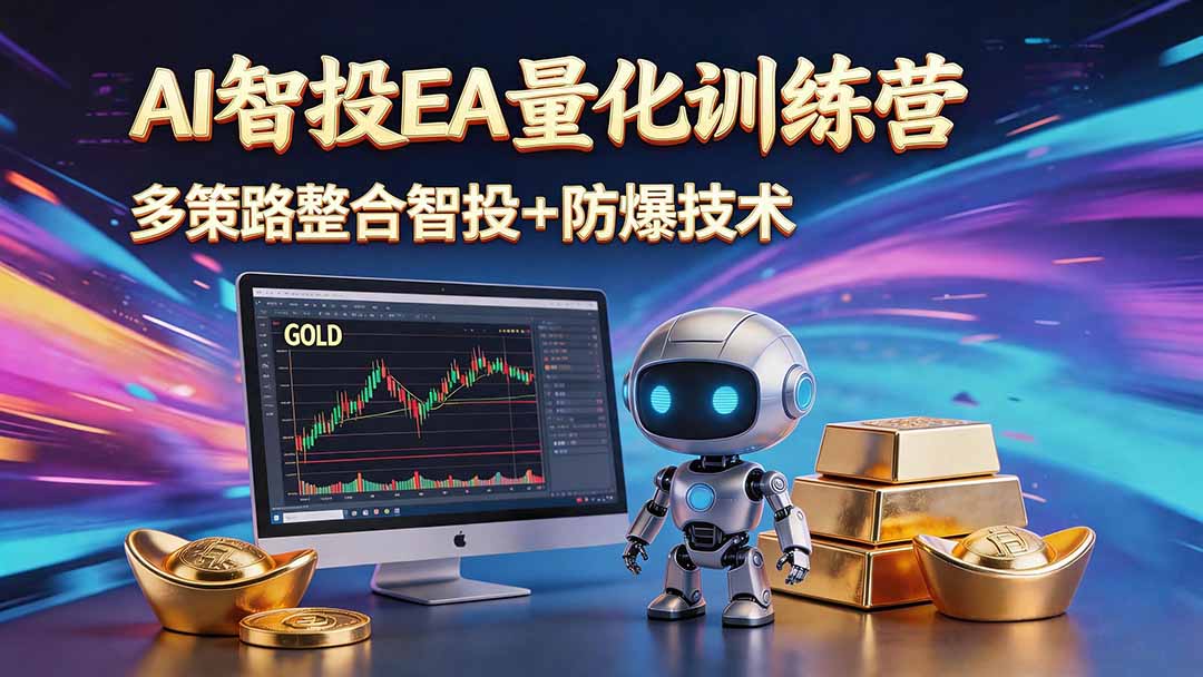 AI智投EA量化运营技术，自动化黄金操盘技术，小白也可以轻松上手日入1000+-钱途社