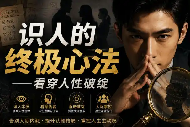 付费文章：识人的终极心法——看穿人性破绽-钱途社
