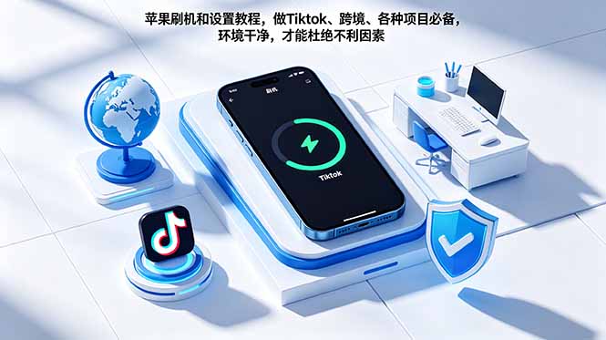 苹果刷机和设置教程，做Tiktok、跨境、各种项目必备，环境干净，才能杜绝不利因素-钱途社
