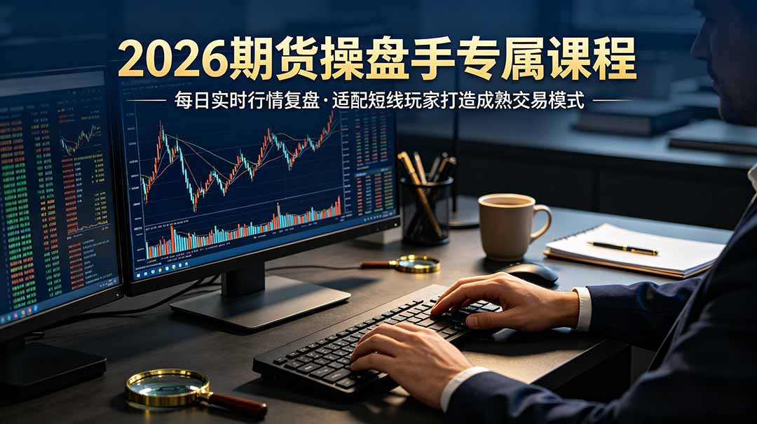 2026期货操盘手专属课程-更新7月11，每日实时行情复盘，适配短线玩家打造成熟交易模式-钱途社