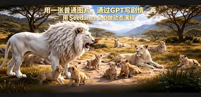 用一张普通图片，通过GPT写剧情，再用Seedance 2.0做动态演绎，居然能生成迪士尼风格搞笑动画-钱途社