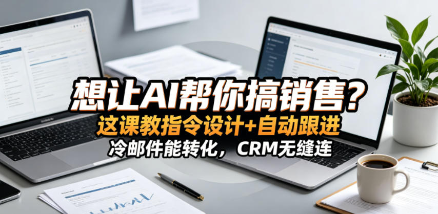 想让AI帮你搞销售？这课教指令设计+自动跟进，冷邮件能转化，CRM无缝连！【原创双语字幕】-钱途社