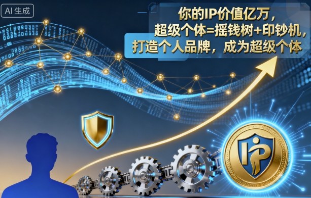 你的IP价值亿万，超级个体=摇钱树+印钞机，打造个人品牌，成为超级个体-钱途社