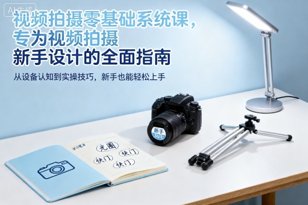 视频拍摄零基础系统课，专为视频拍摄新手设计的全面指南-钱途社