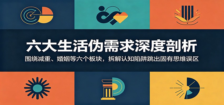 六大生活伪需求深度剖析：围绕减重、婚姻等六个板块，拆解认知陷阱跳出固有思维误区-钱途社
