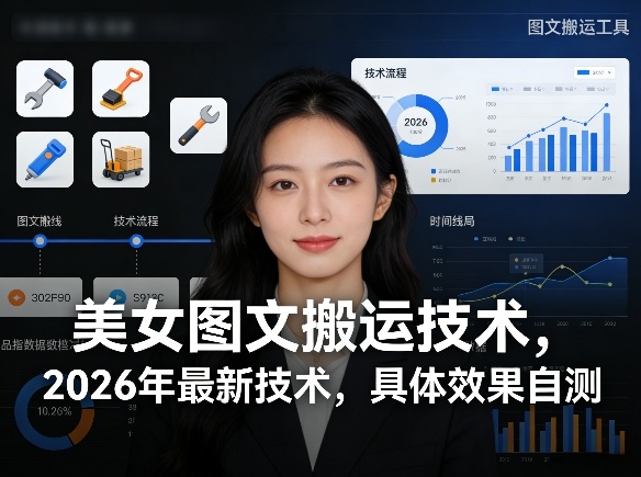 美女图文搬运技术，2026年最新技术，具体效果自测-钱途社